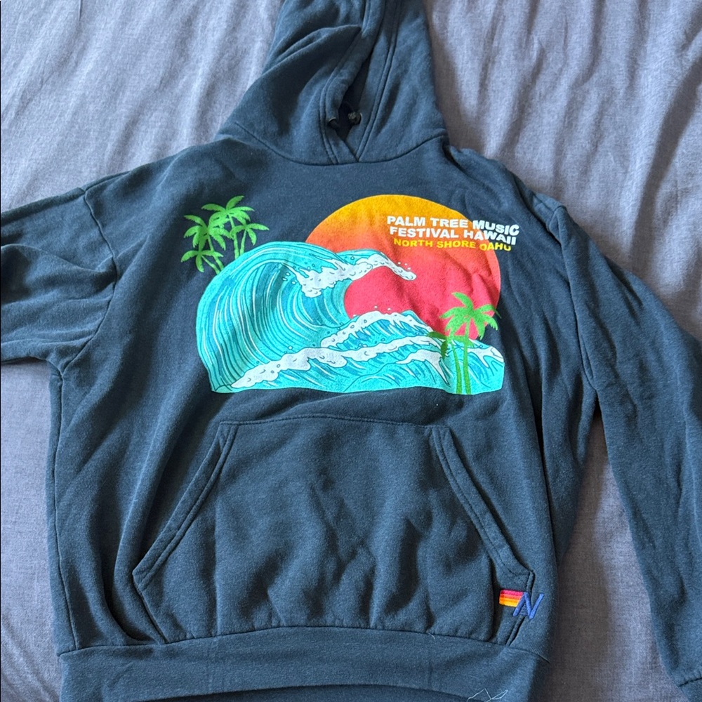 Aviator Nation Palm Tree Festival Hawaii hoodie